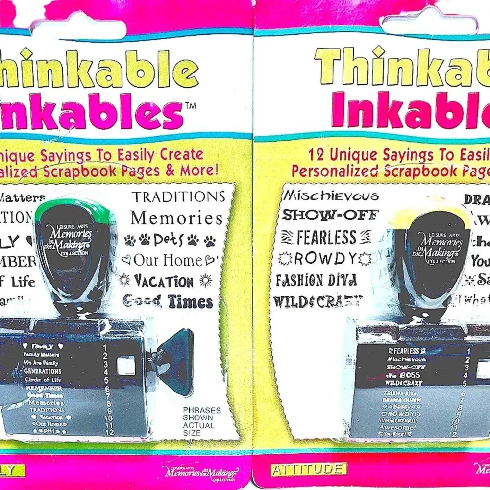 Thinkable Inkables Stampers tools for Scrapbooking and Crafting